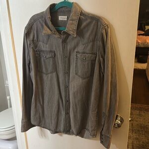 Tecovas Gray Pearl Snap Shirt